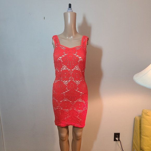 NWOT Free People Lasercut BodyCon Dress - Picture 1 of 5
